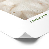 Poster Gardien photo pour bébé en fleurs dorées (Coin)