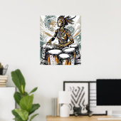 Poster Gardienne du Rythme Éternel (Bureau à domicile)