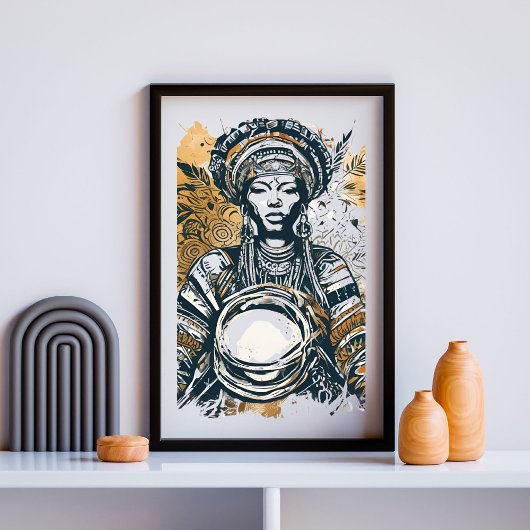 Poster Gardienne du Tambour Sacré