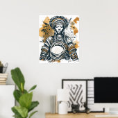 Poster Gardienne du Tambour Sacré (Bureau à domicile)