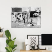 Poster Gardiens de tricot, début des années 1900 (Bureau à domicile)