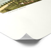 Poster Gardiner & Pittston, ME Carte panoramique - 1878 (Coin)