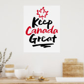 Poster Gardons le CANADA grand ! Érable canadien refaire (Cuisine)