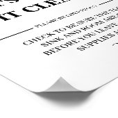 Poster gardons-le propre | Veuillez Garder La Salle De Ba (Coin)