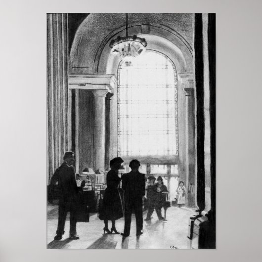 Poster Gare (Devant)