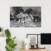 Poster Gare abandonnée (Bureau à domicile)