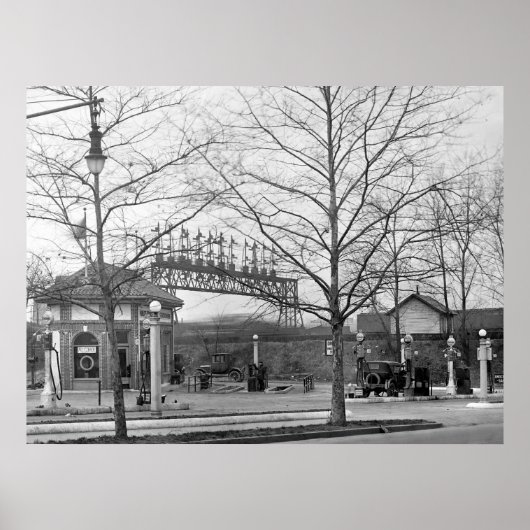 Poster Gare ancienne de 1925 (Devant)