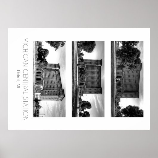 Poster Gare centrale du Michigan (Devant)