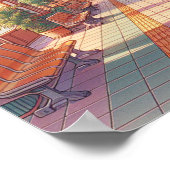 Poster Gare d'Anime Japon des années 90 (Coin)