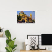 Poster Gare de Flinders Street, Melbourne, Australie (Bureau à domicile)