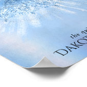 Poster Gare de glace de l'aile de fée | Feutre d'iridesce (Coin)