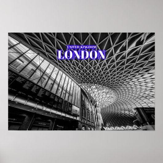 Poster Gare de London Kings Cross St. Pancreas (Devant)