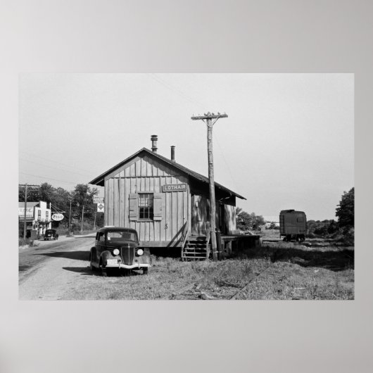 Poster Gare de Lothair (Maryland), 1937 (Devant)