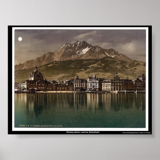 Poster Gare de Lucerne, Suisse (Devant)