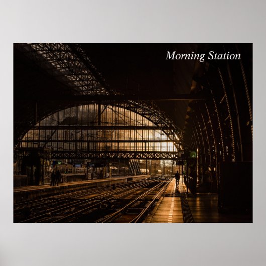 Poster Gare du matin (Devant)
