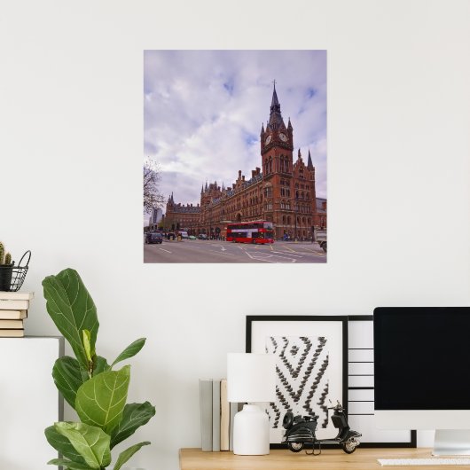 Poster Gare internationale de St Pancras (Bureau à domicile)