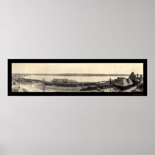 Poster Gare Keokuk Photo 1907 (Devant)