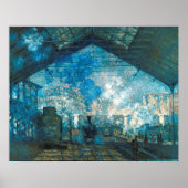 Poster Gare Saint Lazare de Claude Monet (Devant)