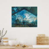 Poster Gare Saint Lazare de Claude Monet (Cuisine)
