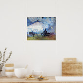 Poster Gare Saint-Lazare de Claude Monet (Cuisine)