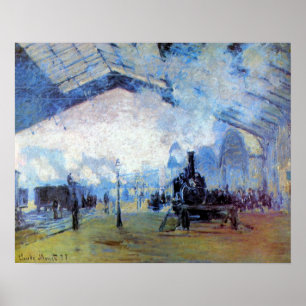 Poster Gare Saint-Lazare de Claude Monet