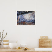 Poster Gare Saint Lazare de Claude Monet (Cuisine)