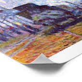 Poster Gare Saint Lazare, Paris par Claude Monet (Coin)