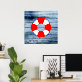 Poster Gareautrain à bois (Bureau à domicile)