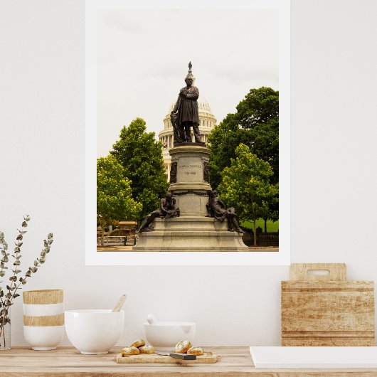 Poster Garfield Monument, Washington DC (Cuisine)