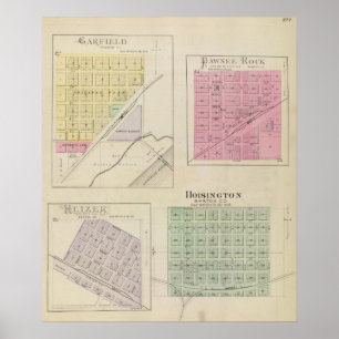 Poster Garfield, Pawnee Rock, Heizer, Hoisington, Kansas