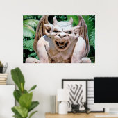 Poster Gargoyle in Garden (Bureau à domicile)