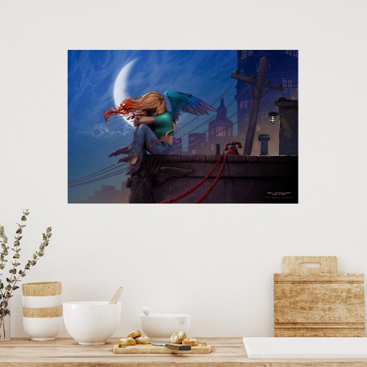 Poster Gargoyle par J. Matthew Root (Cuisine)