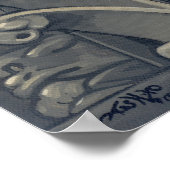 Poster Gargoyles de Notre-Dame fée gothique Art Imprimer (Coin)