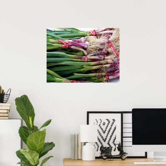 Poster Garlic vert (Bureau à domicile)