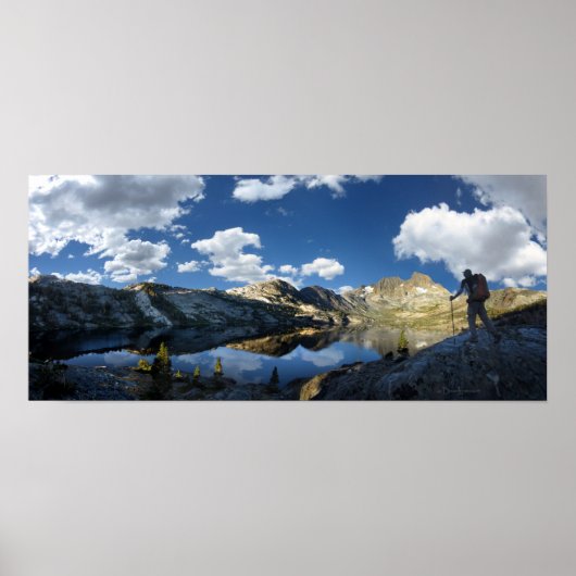 Poster Garnet Lake et Banner Peak 2 - sentier John Muir (Devant)