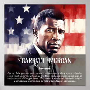 Poster Garrett Morgan Salle de classe du Mois de l'histoi