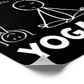 Poster Gars de yoga type exercice figure bâton (Coin)