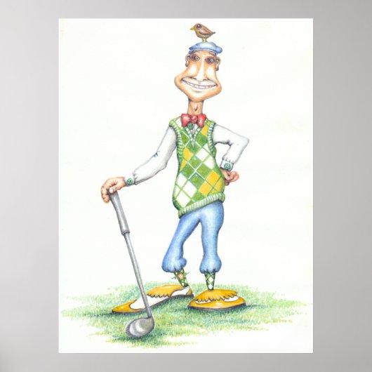 Poster Gary l'affiche du golfeur (Devant)