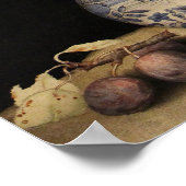 Poster Garzoni - Vase chinois, Tulipes, Fleurs, Plums (Coin)