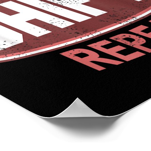 Poster Gas Clutch Shift Repeat Funny Car Enthusiast Manua (Coin)