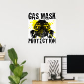 POSTER GAS_MASK_PROTECTION (Bureau à domicile)
