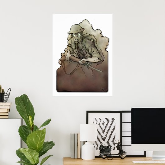 Poster Gasmasque (Bureau à domicile)