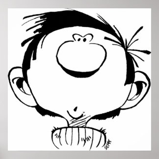 Poster Gaston Lagaffe Guust Flater Gomer Goof par Seppe M