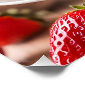 Poster Gâteau au fromage et fraises (Coin)