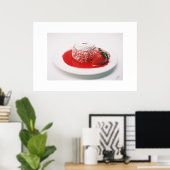Poster Gâteau aux fraises (Bureau à domicile)