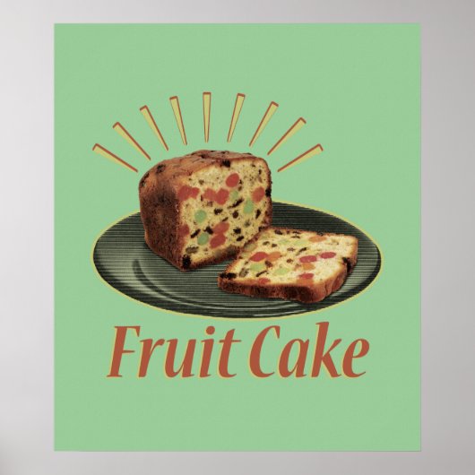 Poster Gâteau aux fruits (Devant)