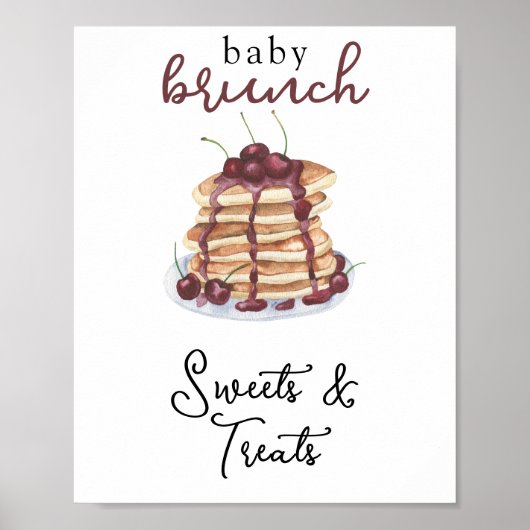 Poster Gâteau bébé douche Sweets and Treats (Devant)