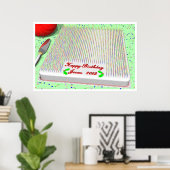 Poster Gâteau d'anniversaire de Jésus (Bureau à domicile)