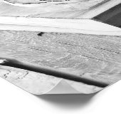 Poster Gâteau de beignes avec glaçage sur table en bois r (Coin)