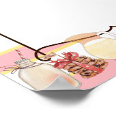 Poster gâteau de biscuits de Noël lait menu de vente de p (Coin)